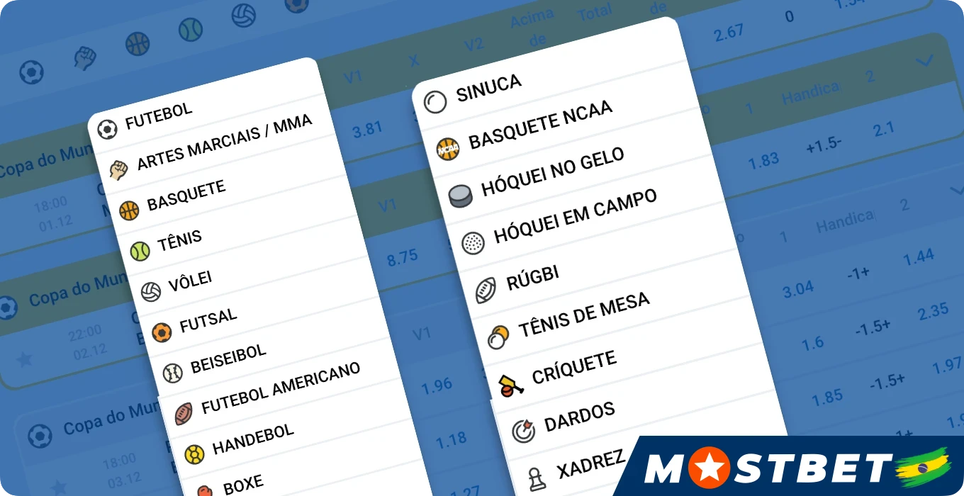 Probabilidades jogos de hoje